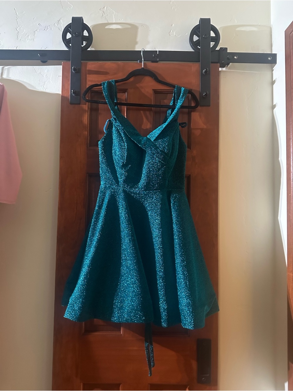 Dark Emerald Green Sparkly Homecoming Dress Size 2 NWOT